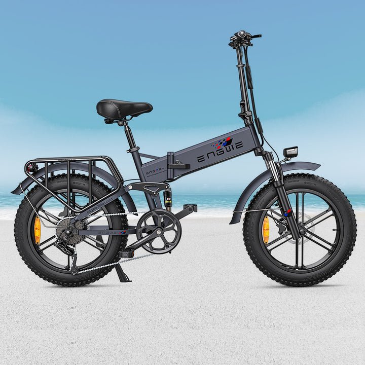 ENGWE 750W BIG POWER EBIKE 16Ah BATTERY 8 SPEED ELECTRIC BICYCLE 20INCH Tire 750w 48v 3 Modes Foldable Mountain Electric Bike