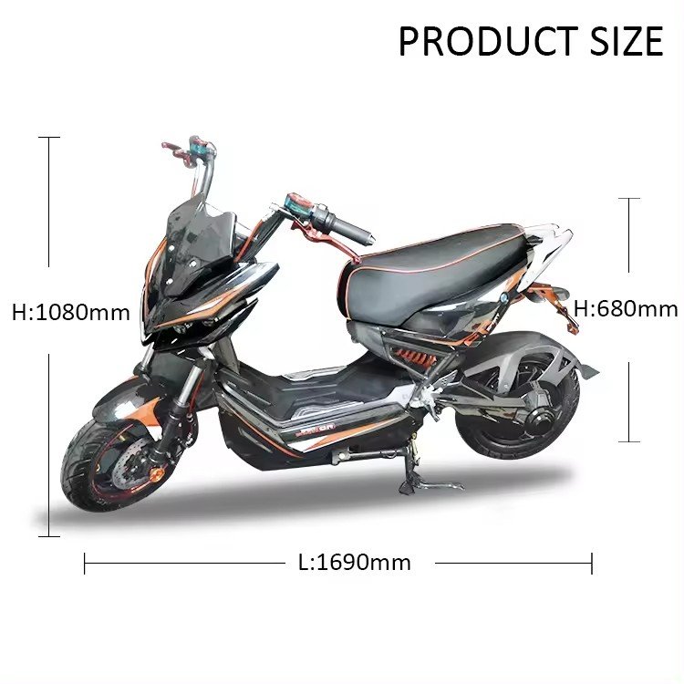 2024 New Model Low Step Electric Motorcycle For Adult With Big Powerful Motor 72v 20ah 1000w/1500w Electric Scooter For Sale