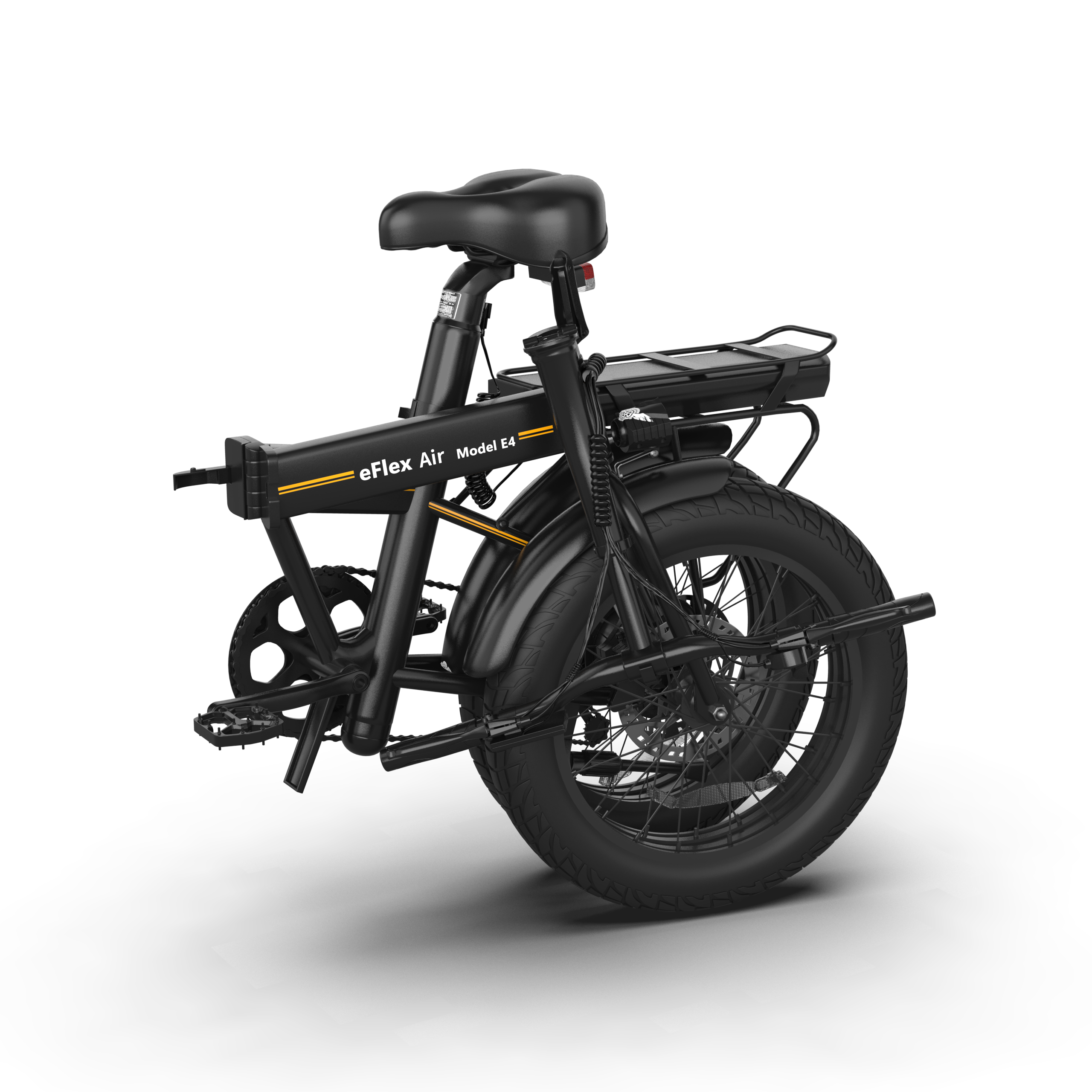 E4 pro Folding electric hybrid bike has a long range of 45-70 miles and is ideal for city commuting and outings