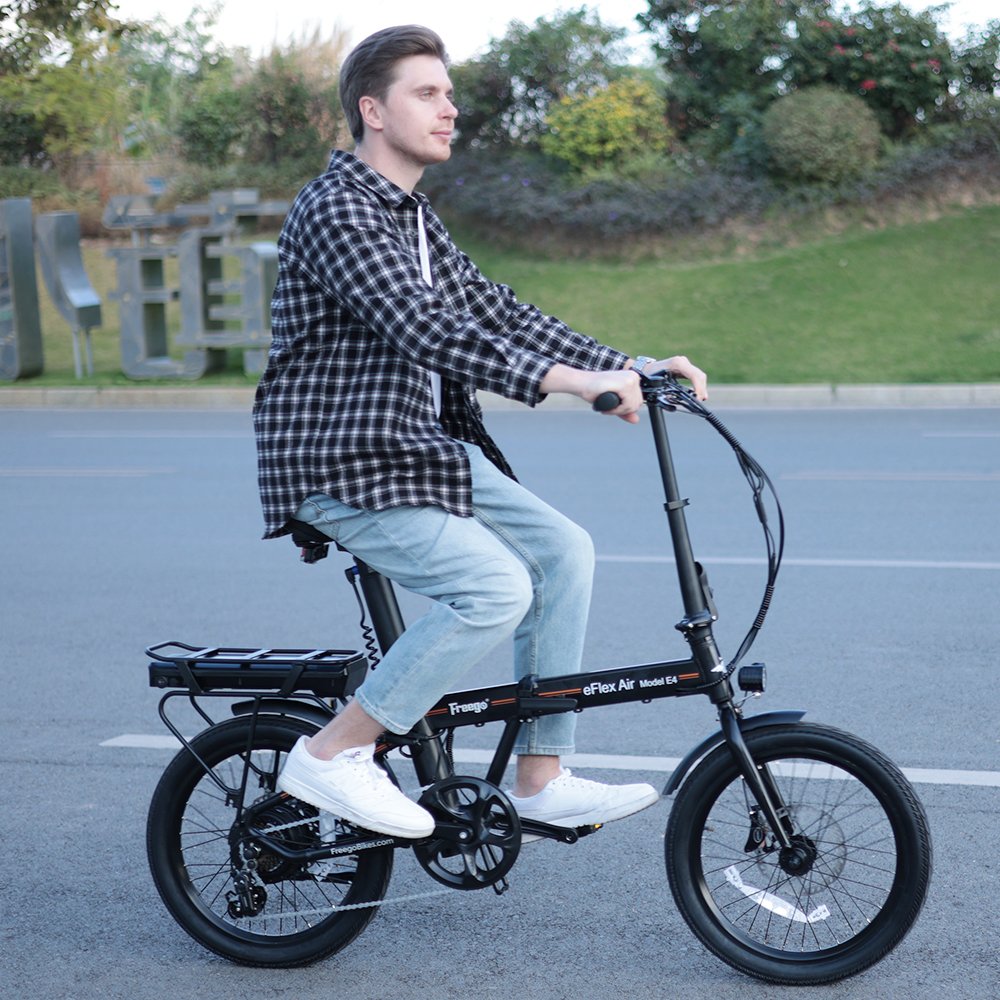 E4 pro Folding electric hybrid bike has a long range of 45-70 miles and is ideal for city commuting and outings