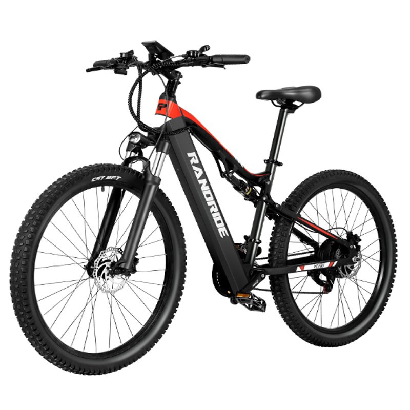 2024 Top Ranking Ebike 1000W 27.5 Adult Mountain Electric Bike Full Suspension Electric Bicycle with Brake Rear Light