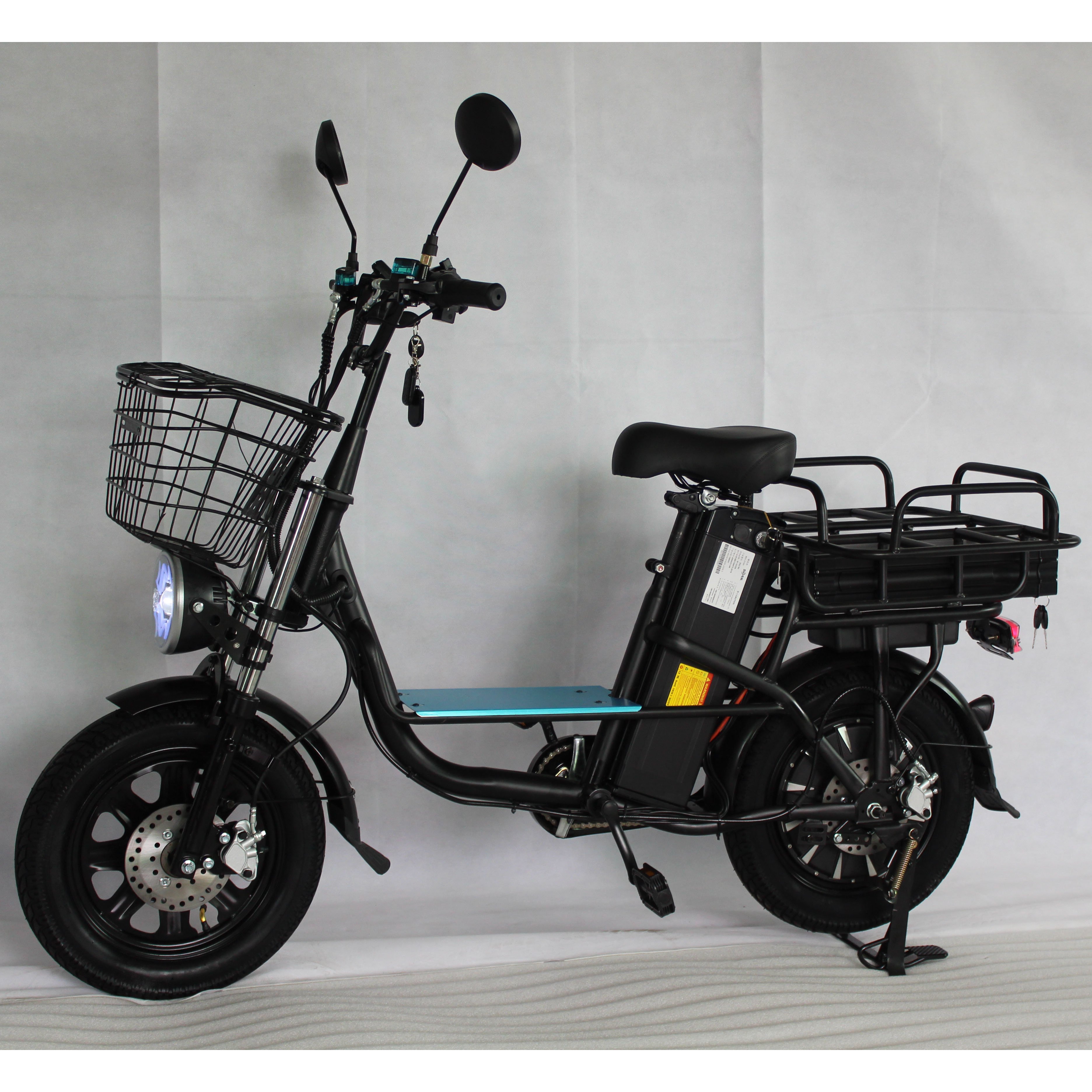 Extra Long Dual Battery 60V500W High-Speed 1500W Motor Cargo Electric Bike Hydraulic Damping Takeaway Delivery Bike
