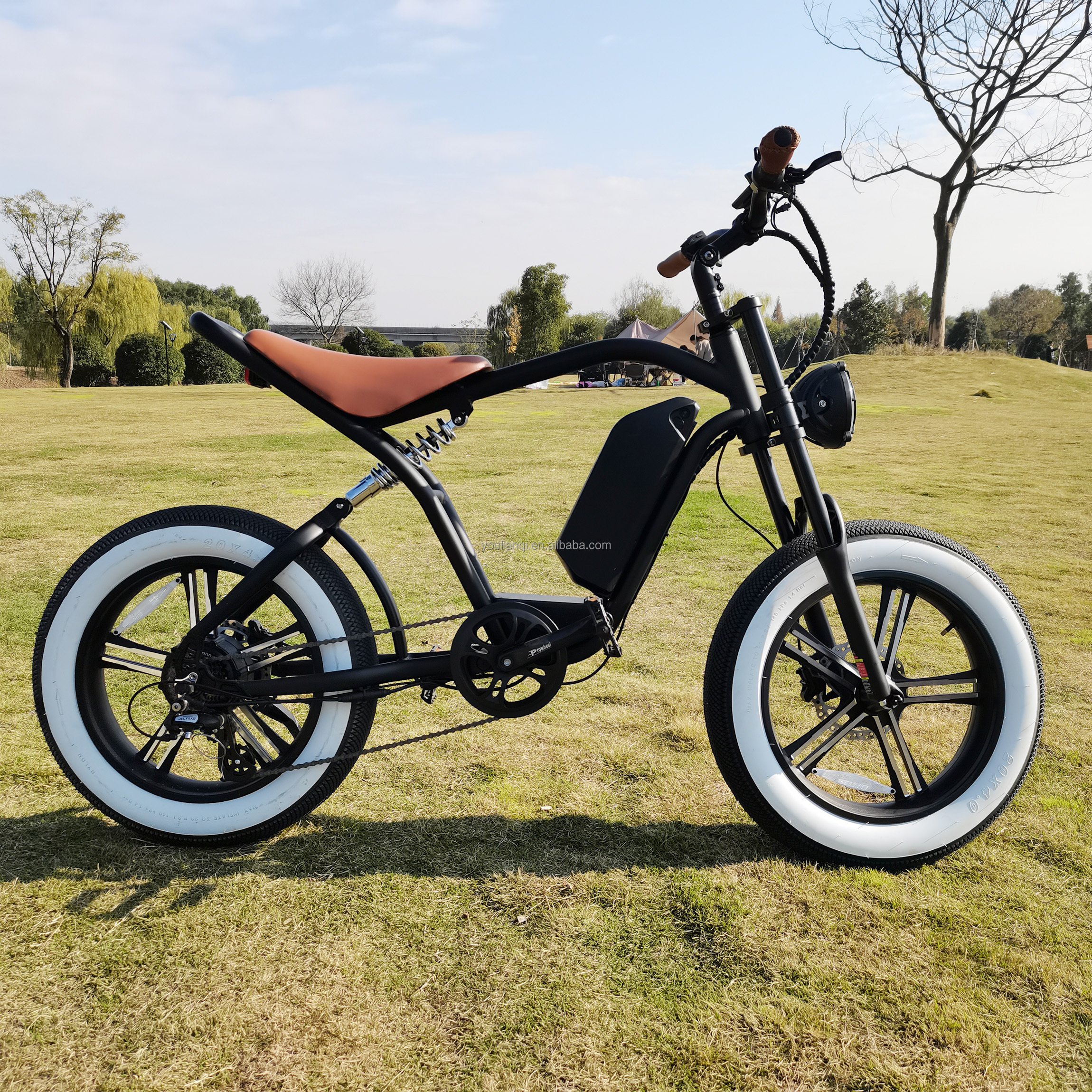 20*4.0 Fat Tire Bafang Motor Electric Mountain Bike Wall Frame Power with 48v Lithium Battery Fun Charging Hub High Torque Time
