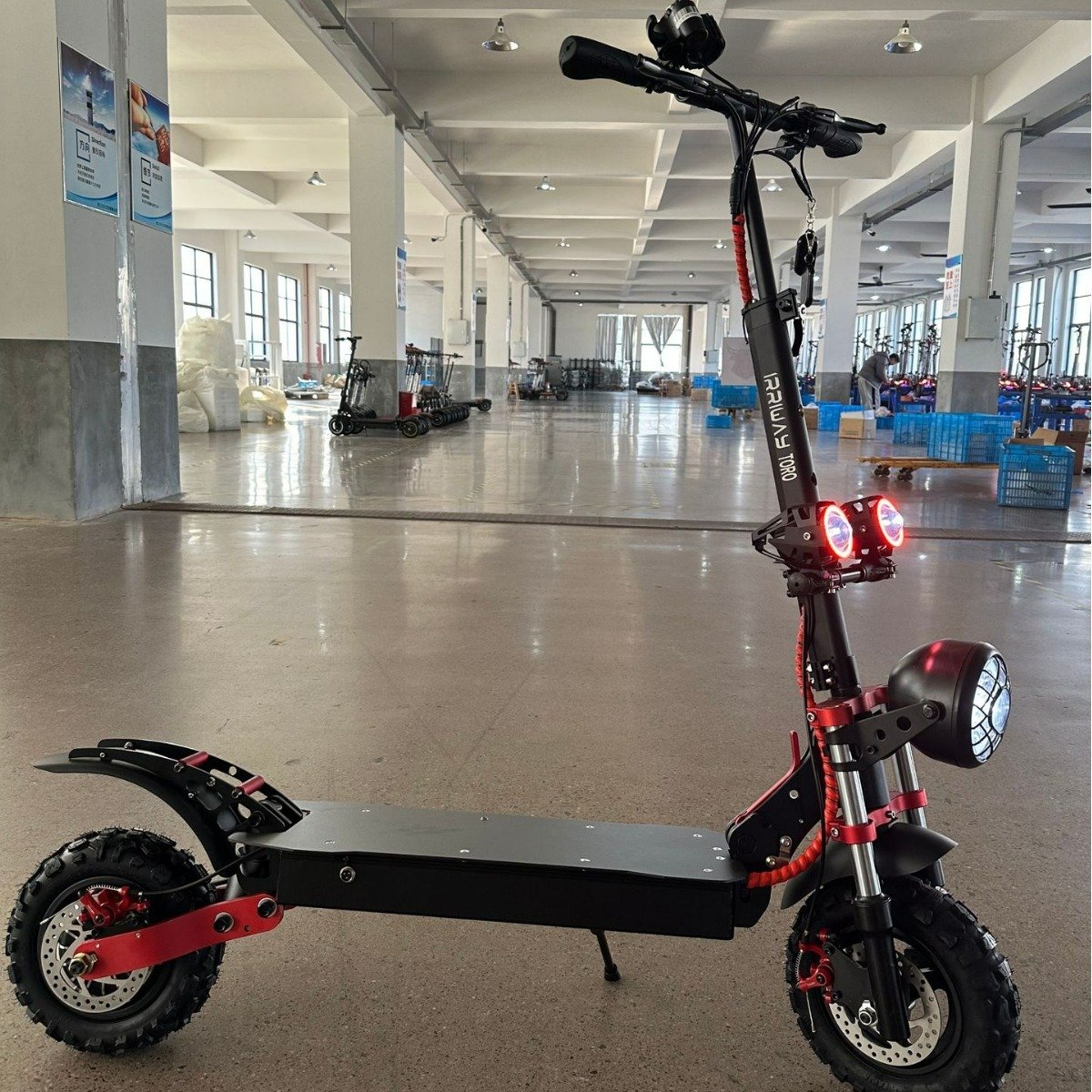 OEM Electric Scooter from China Single Drive Rear Wheel with Dual Drive Dual Mechanical Disc Brake