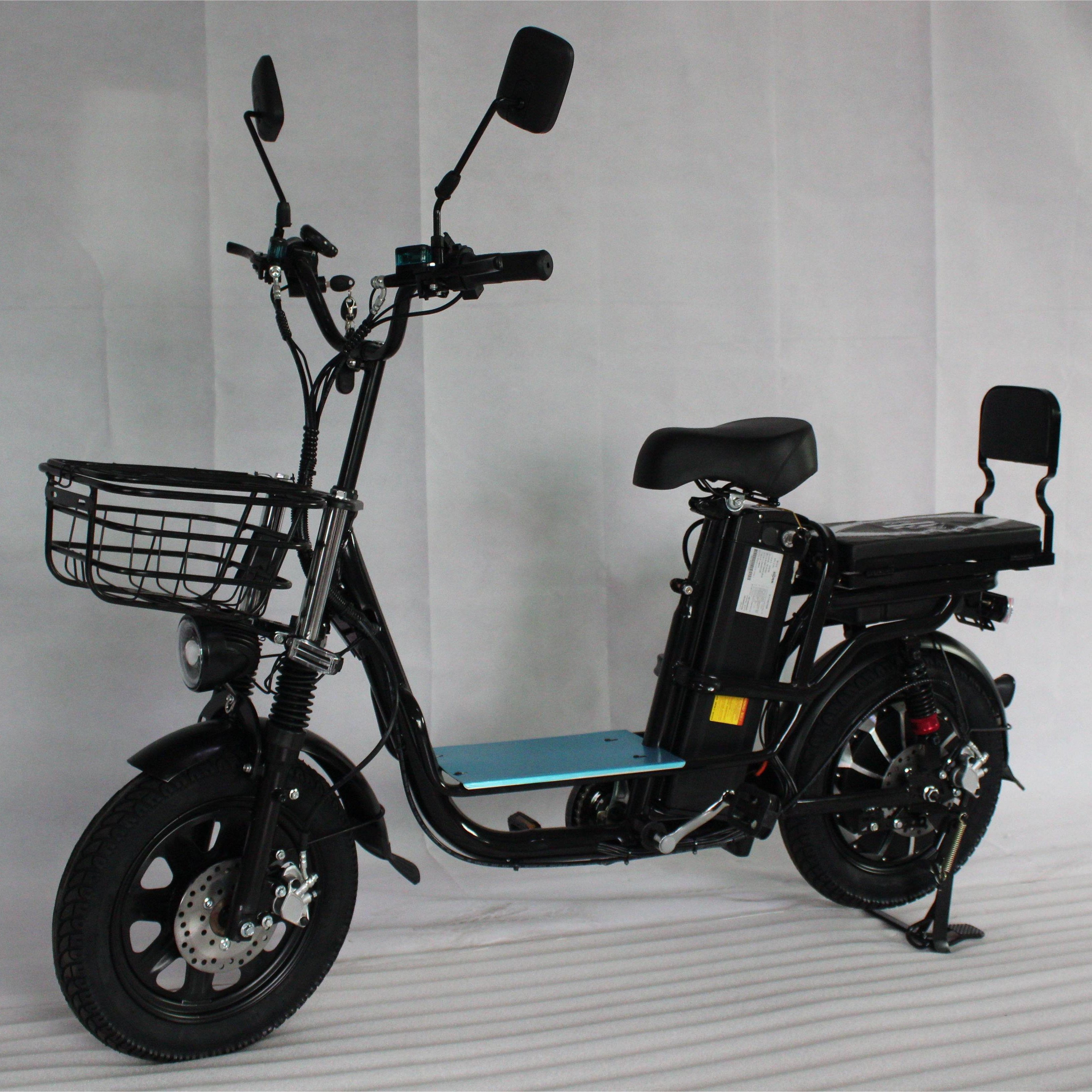Hot Sale 800W Motor 16-Inch Electric Bike 60V 31Ah Battery Adult Two-Wheel Courier Moped e-Bike Sensor Smart Type Pillion Space