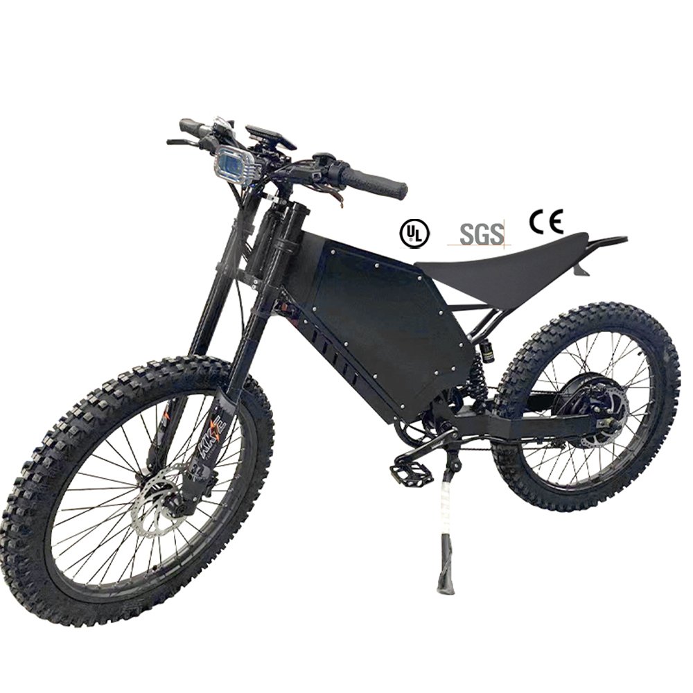 12000w Super Steal th Bomber Electric Dirt Bike mountain bike 72V Electric Off Road mountain Ebike with Pedals