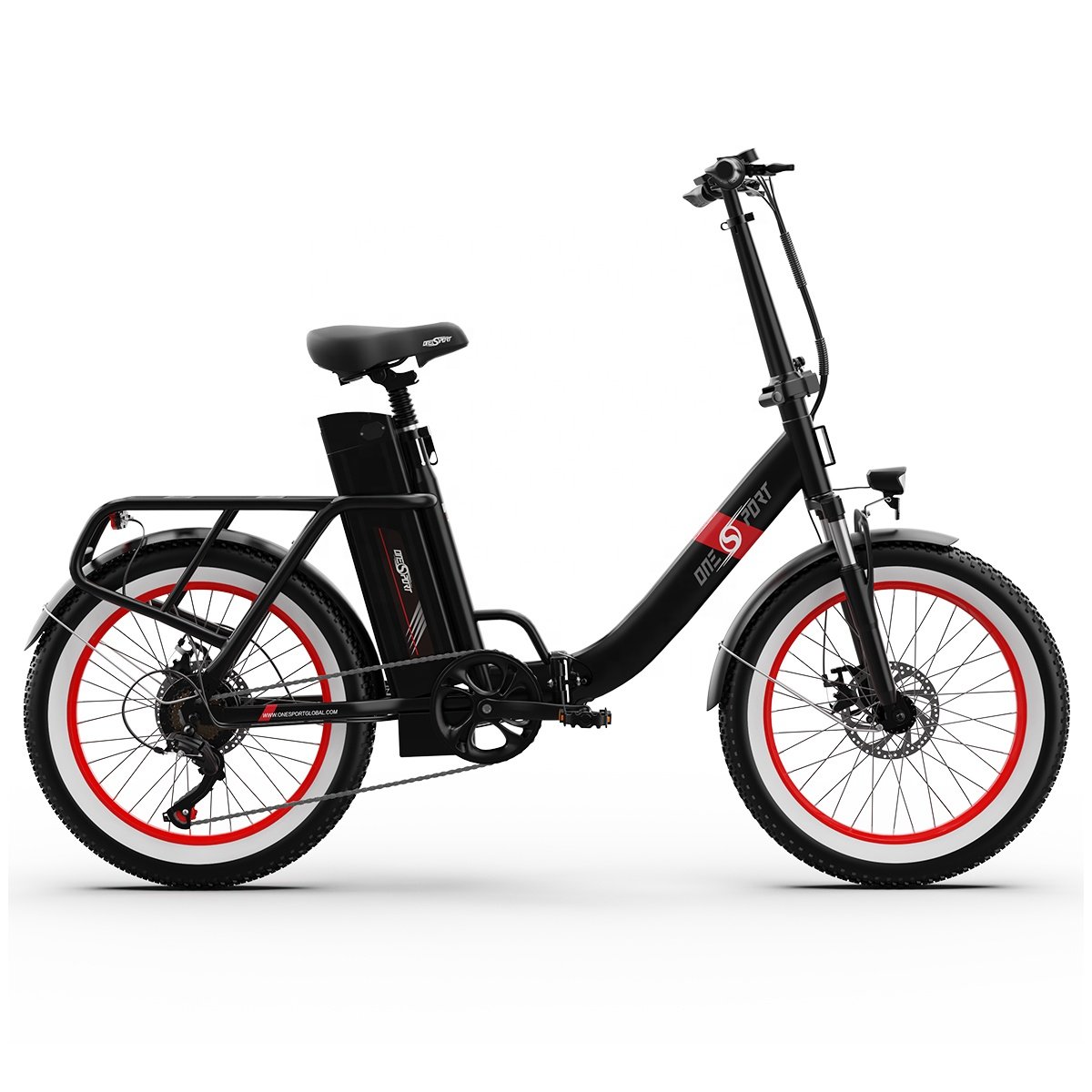 Cheap Foldable 20 Inch Ebike Adults 250W 17Ah Folding Electric City Fat Bike Bicycle With High Quality EU UK warehouse