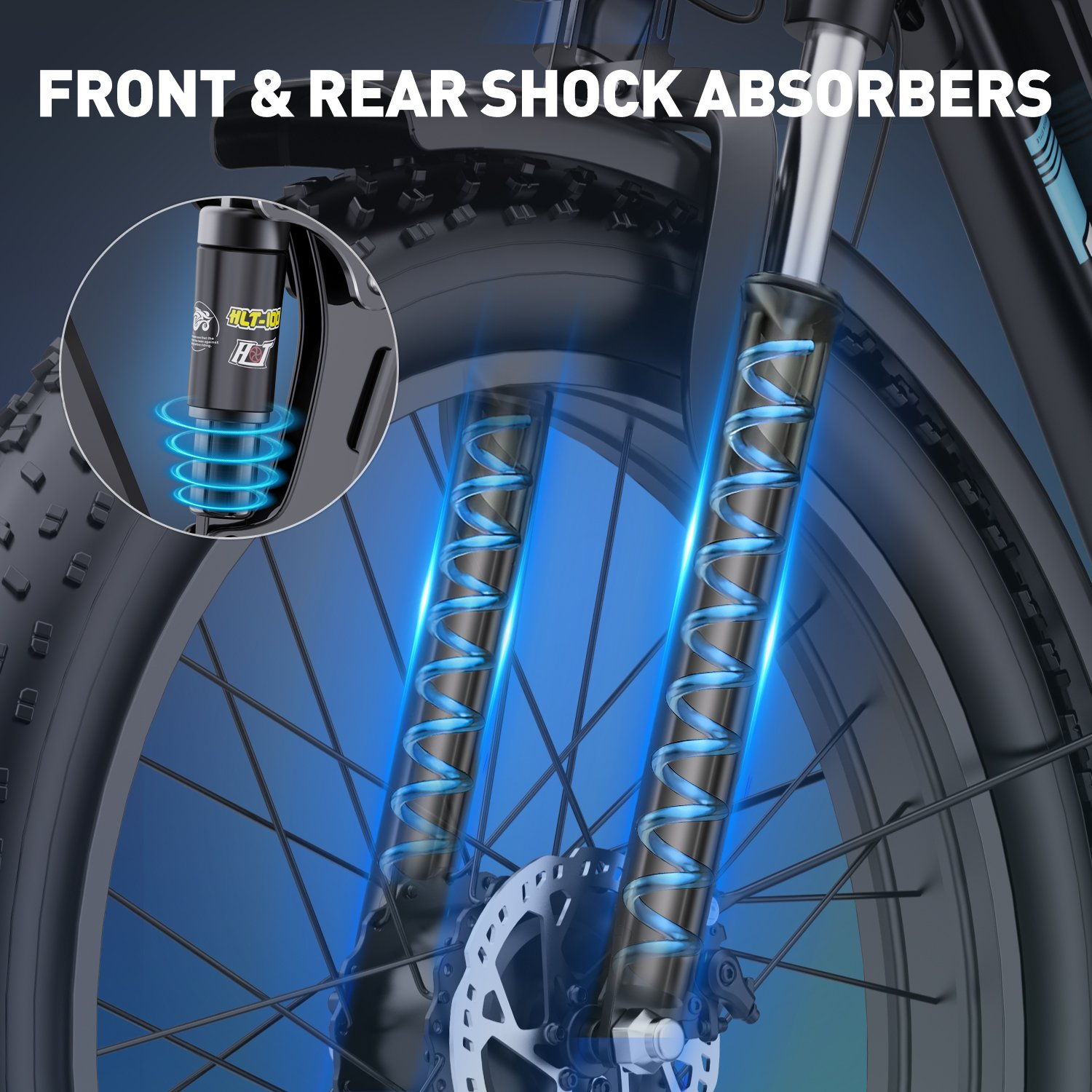New Style 2000W Rechargeable Electric City Bike 26 Inch E Bicycle 7 Speed 48V Long Range Adult Electric Fat Tire Bike Two Seats