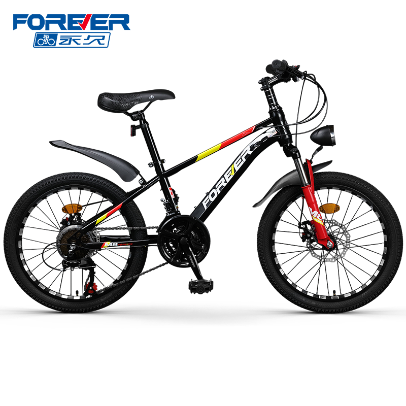 FOREVER New Design For Children 18/20/22 Inch High Carbon Steel Student Mountain Bike Kids Bicycle