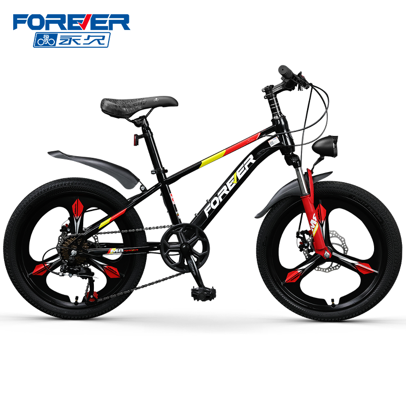 FOREVER New Design For Children 18/20/22 Inch High Carbon Steel Student Mountain Bike Kids Bicycle