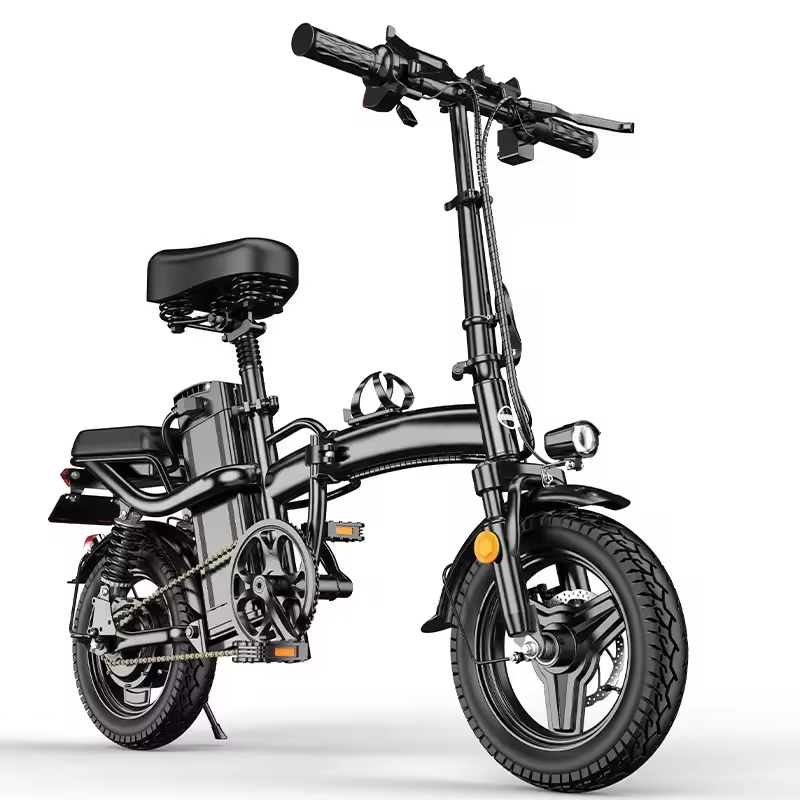 Mini folding electric Bike 400W 48V 14-inch electric City Bike Folding electric bike Cheap adult battery-powered scooters