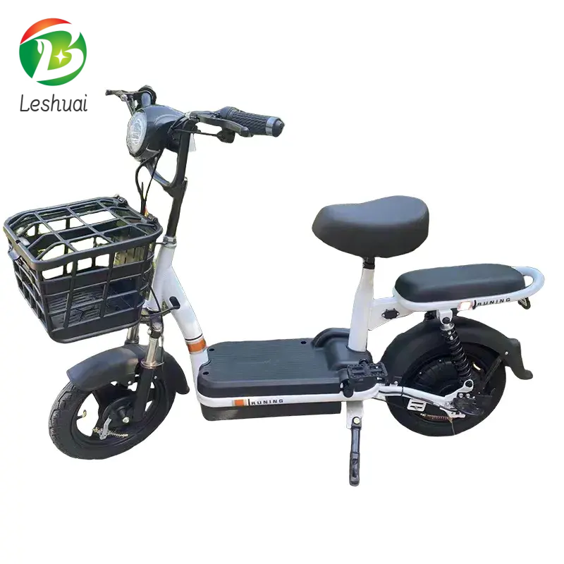 Wholesale Best Seller Electric Scooter with Basket New 12v DC City Bike with Back Seat 48v Voltage Low Price