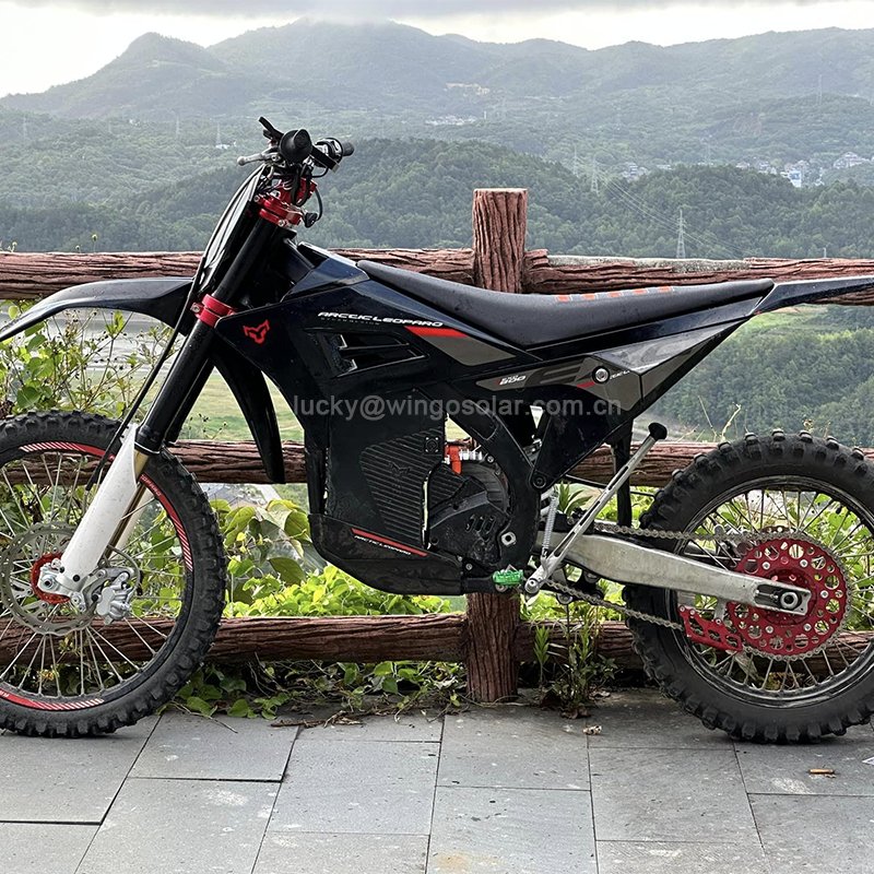 Electric Dirt Bike Racing Motocross High Speed E Motorcycle Arctic Leopard Cheetah EXE880 37KW 90V75AH