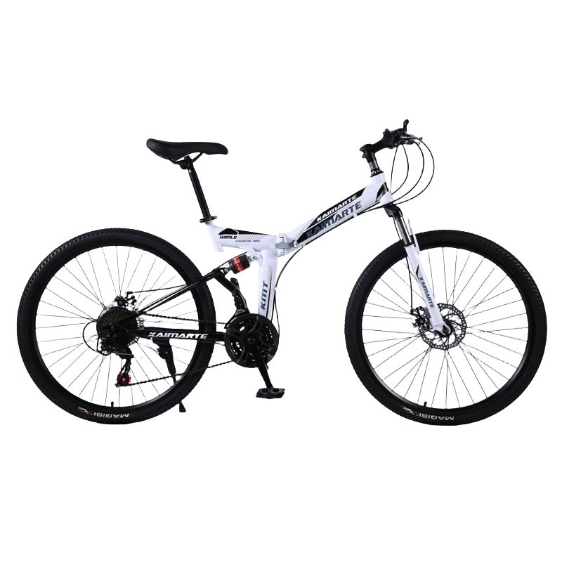 New OEM 24''/26'' Full Suspension Mountain Bike Cheap 26 Inch Folding MTB Steel Fork and Disc Brake System