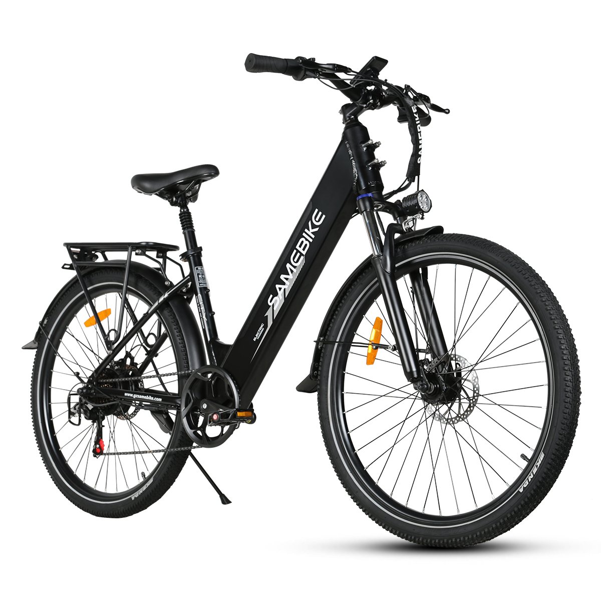 OEM SAMEBIKE Women's 500W 27.5'' Electric Hybrid Mountain Bike with Integrated 36V Lithium Battery Folding Commute City Bike