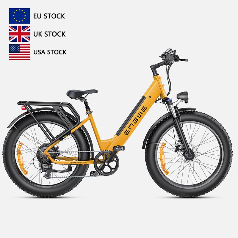 Drop shipping ENGWE E26-ST-EU Oil brake fat snow tires 250w 140KM Famale version new Electric mountain bike 26*4.0 inch 48v16ah