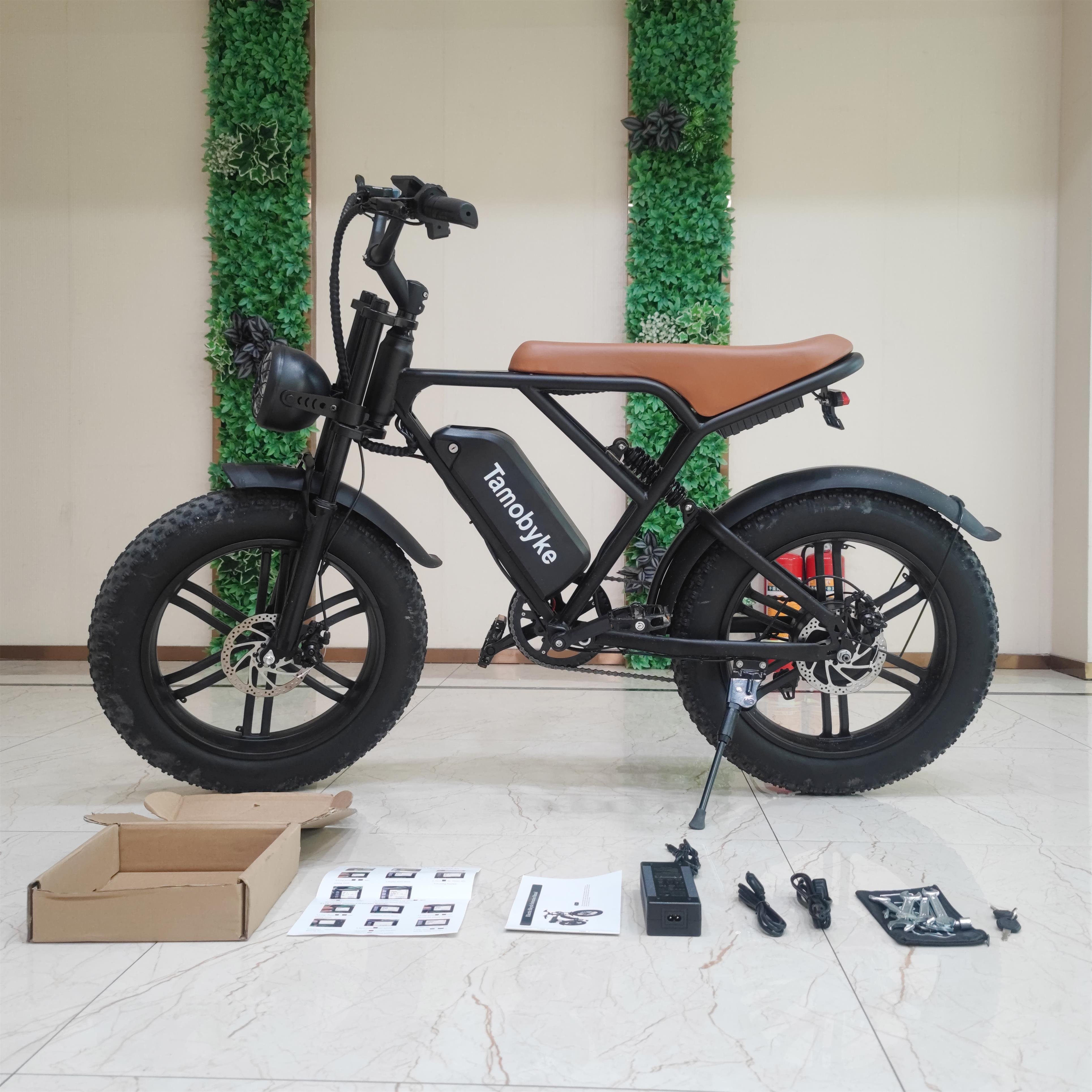 OUXI V8 H9 Electric Bicycles for Sale eu warehouse Fat Tire Electric Bike 20inch fat bike