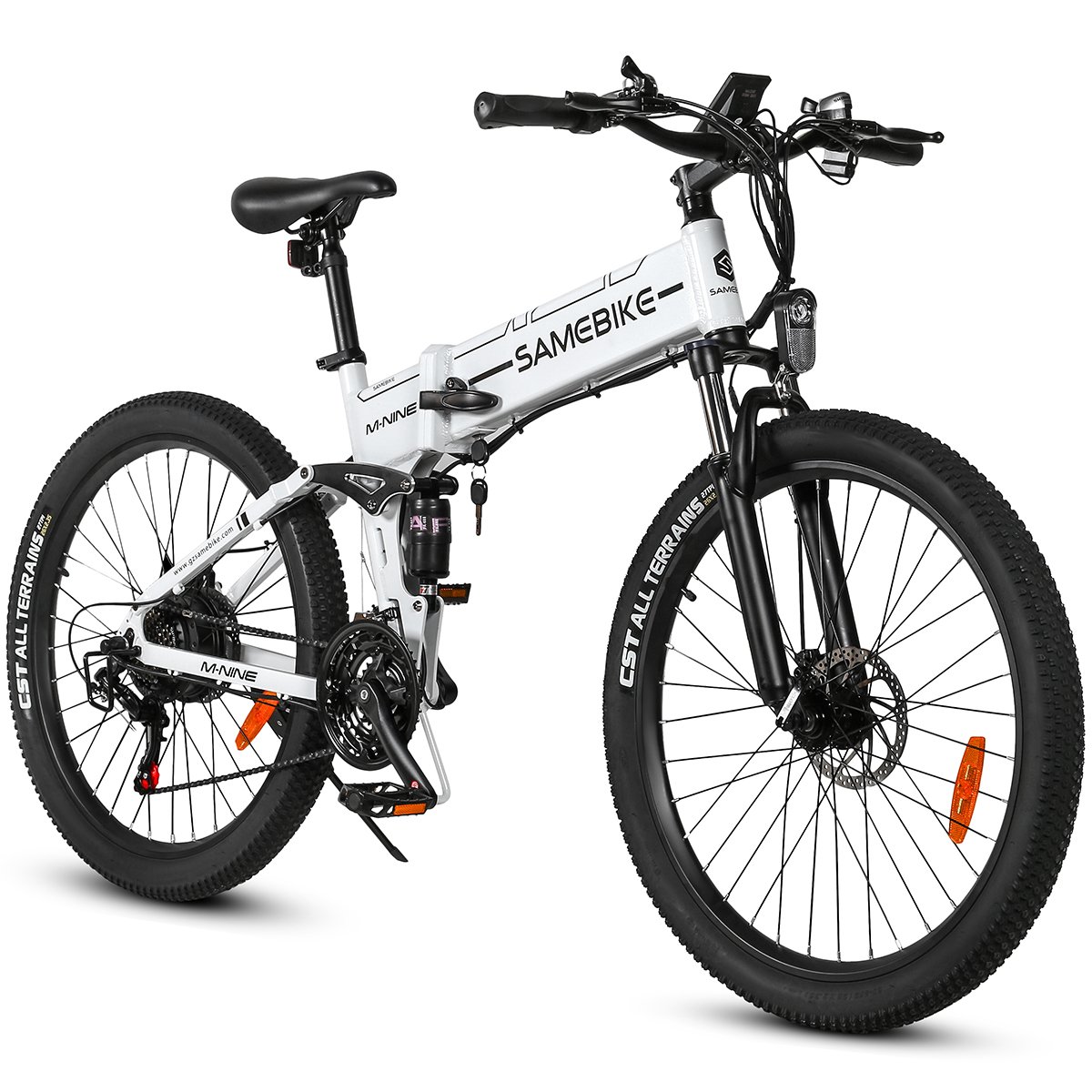 LO26-II SAMEBIKE 26" 750W powerful 48V/10Ah lithium battery 21 speeds folding electric mountain bike