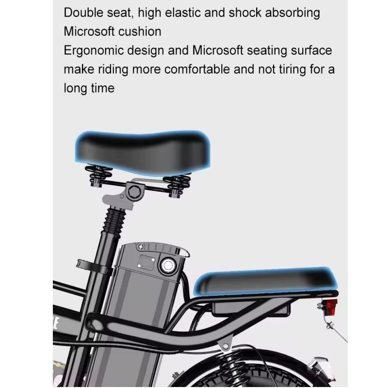 Rts Mini Folding Electric Bicycle 400W 48V 14 Inch Electric City Bike Foldable Electric Bike cheap adult battery power scooter