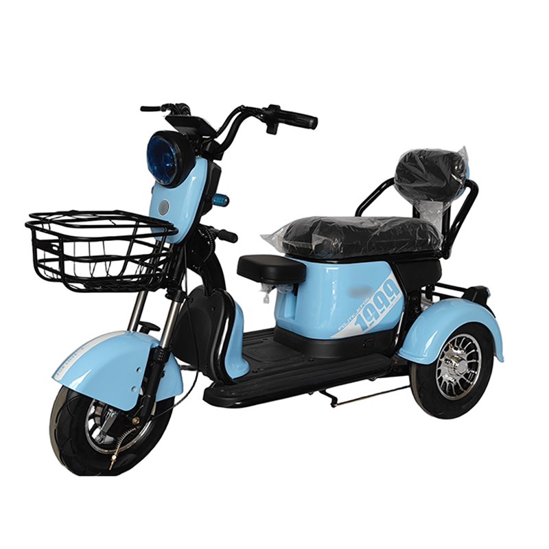 2 passenger 3 wheel electric sport drift city passenger bike 250w seniors 3 wheel electric bike for old man