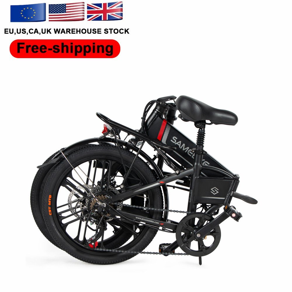 SAMEBIKE 48V 350W High-Speed 20 Inch Folding Electric City Bicycle 20LVXD30-II EU Stock 