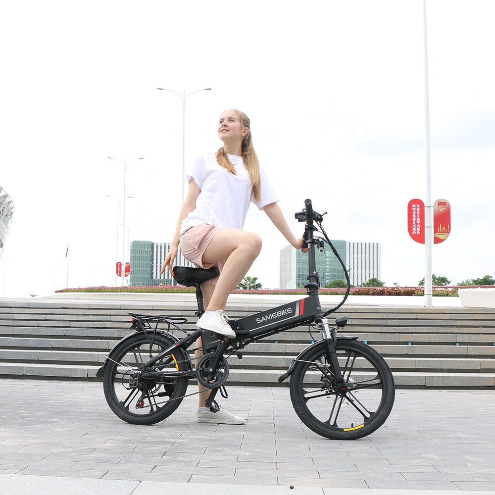 SAMEBIKE 48V 350W High-Speed 20 Inch Folding Electric City Bicycle 20LVXD30-II EU Stock