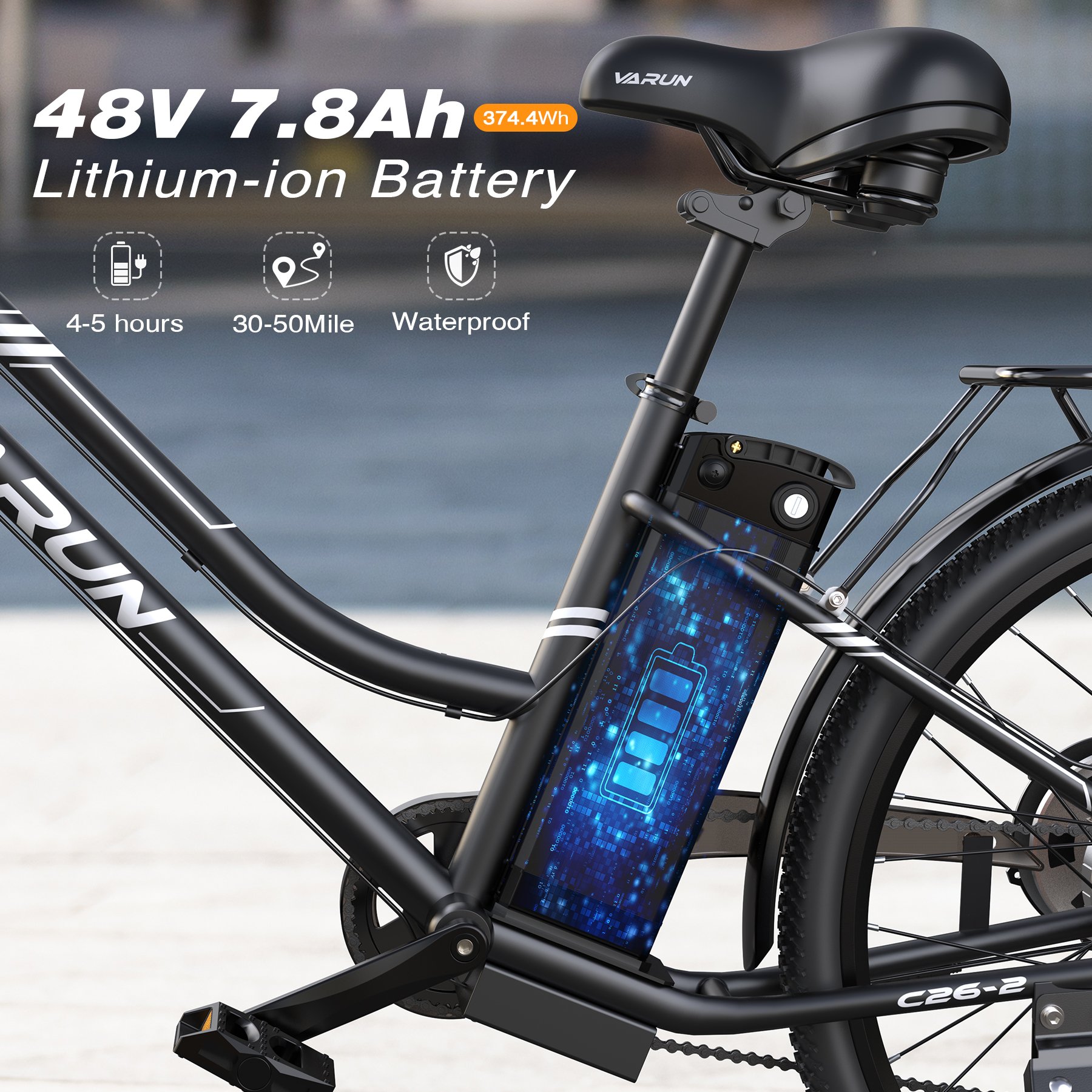 Ebike for Adults 500W 750W Electric Hybrid Bike 48V 7.8AH Long Rang City UEA EU Stock Best Electric Bicycle