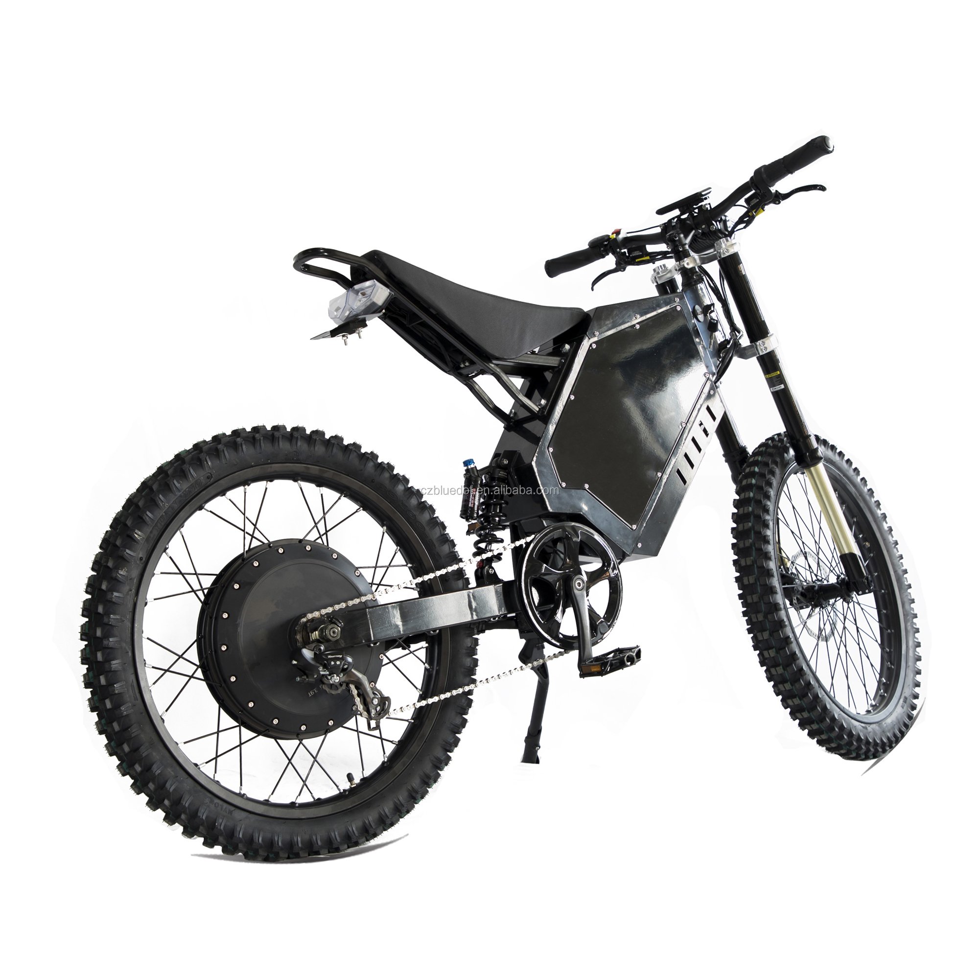 Big power 19" fat tire dirt electric motocross bomber electric e bike 72v 12000w mountain ebike