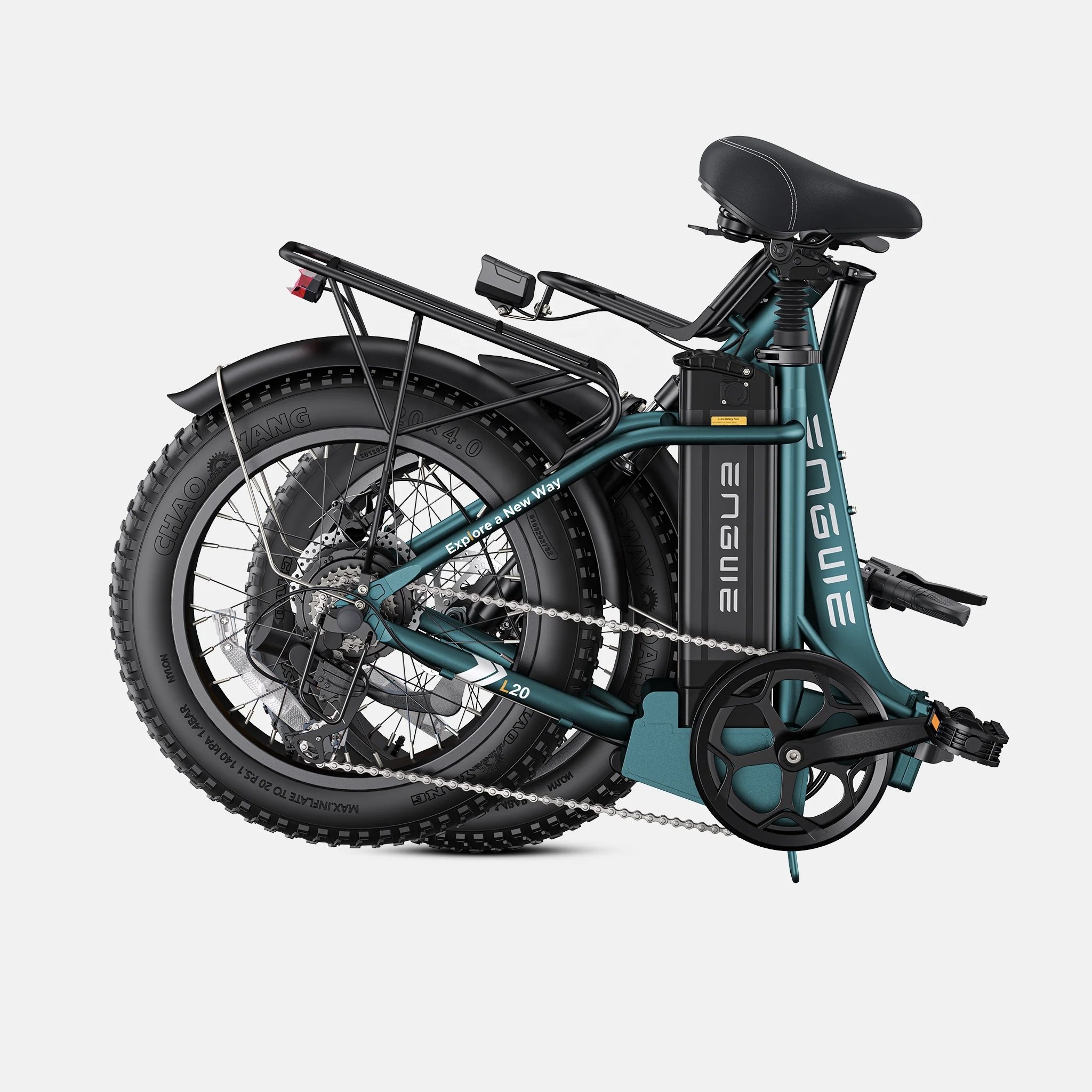 Us Warehouse 750W Motor Power Women's Electric City Bike 52V 13ah Pedal Assist Engwe L20 2.0 Folding Ebike