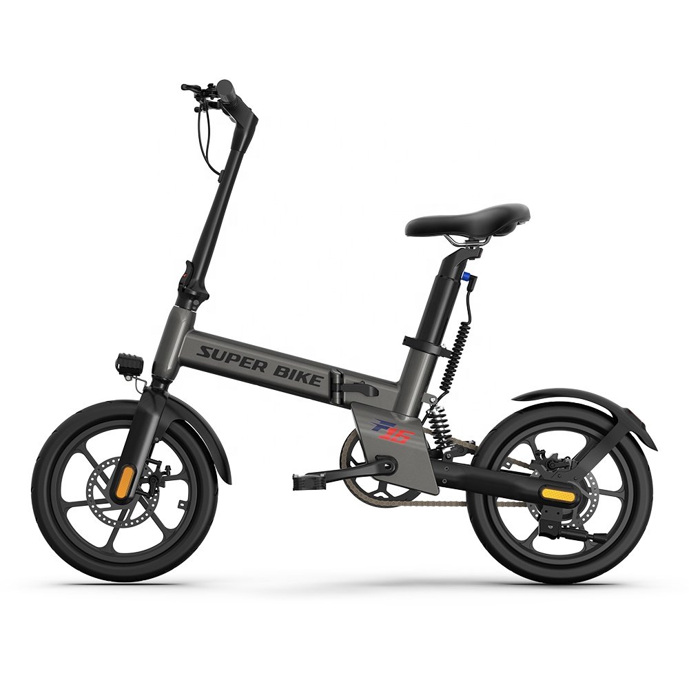 Angelol 16 inch alloy long range powerful 350w road electric mountain bike fat tire ebike