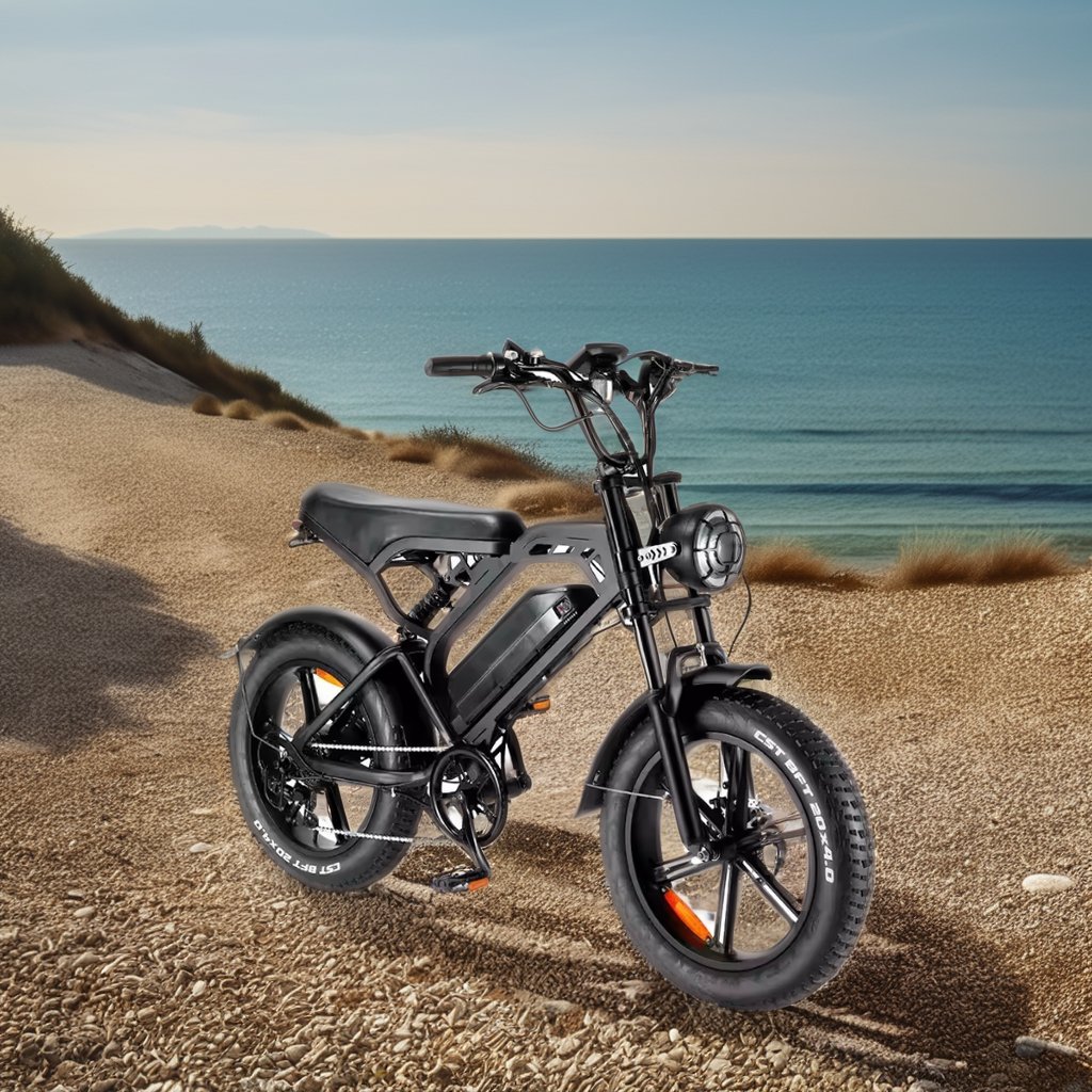 V20 Electric 20-Inch Fat Tire Adult E-Bike 750W 50km/h Speed Ready Stock UK EU USA Warehouse V20 Electric Mountain Bike Adults