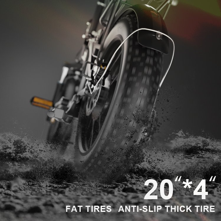 Factory Supplier 20inch 20ah 500w Foldable Ebike Sports Electric Mountain Bike for Adult city Fat Tire Electric Folding Bicycle