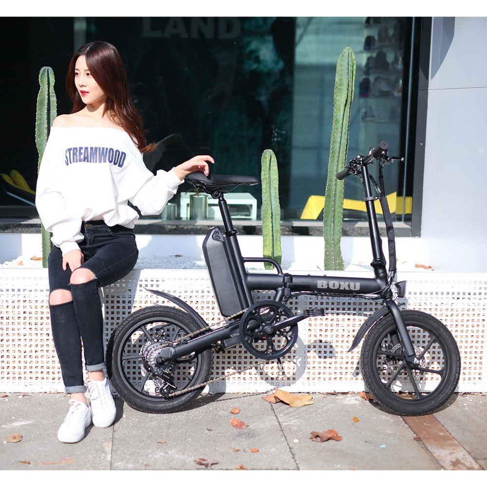 250w adult 36v urban ebike battery e-bike folding bike 16 inch women foldable electric bicycle electric city bike