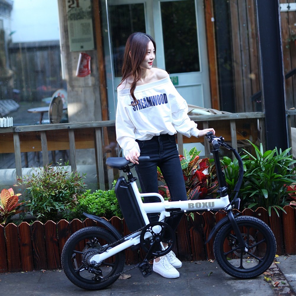 250w adult 36v urban ebike battery e-bike folding bike 16 inch women foldable electric bicycle electric city bike