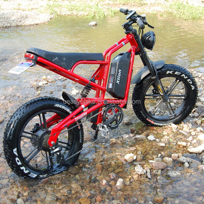 Retro electric hybrid bike fat tire 20 inch electric mountain bike K7 long range ebike