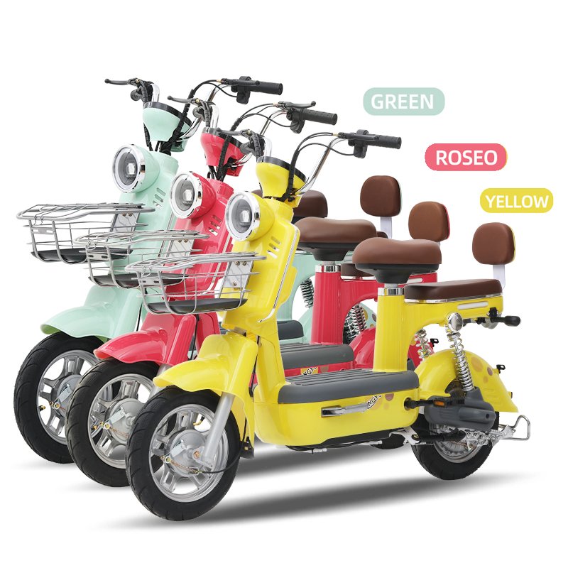 Cheap 2 seat Motorbike 350W 500W 48V battery e bike with 2 wheel electric City bike Road Ebike scooter bicycle for adult