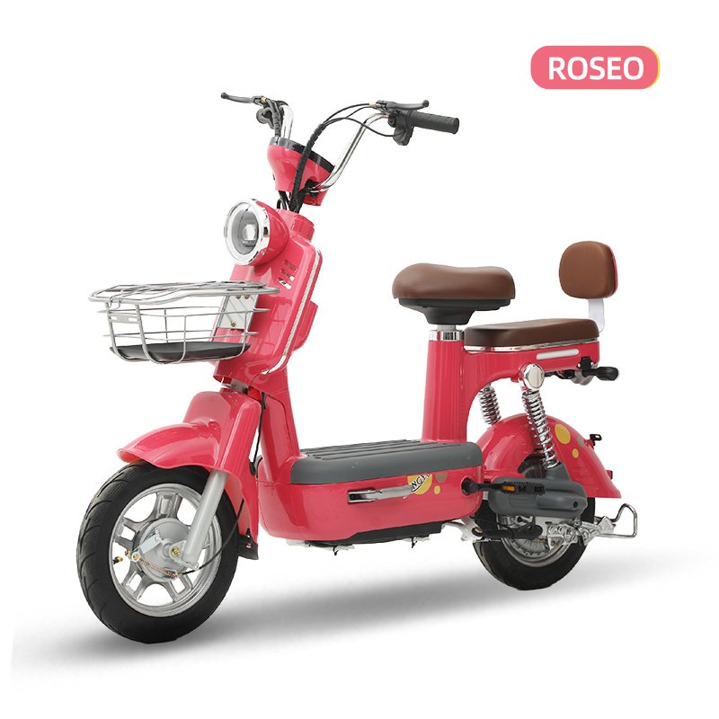 Cheap 2 seat Motorbike 350W 500W 48V battery e bike with 2 wheel electric City bike Road Ebike scooter bicycle for adult