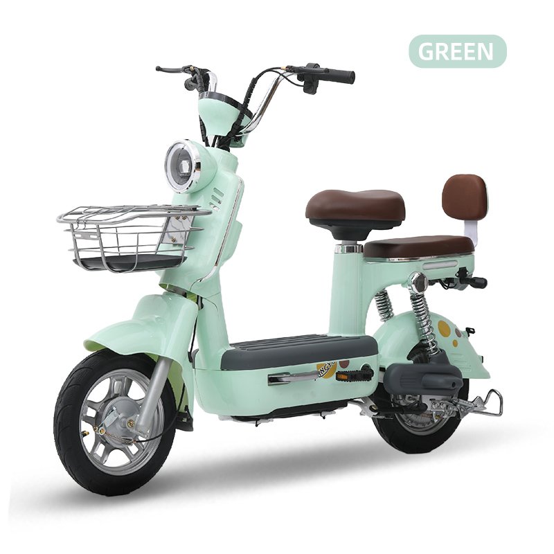 Cheap 2 seat Motorbike 350W 500W 48V battery e bike with 2 wheel electric City bike Road Ebike scooter bicycle for adult