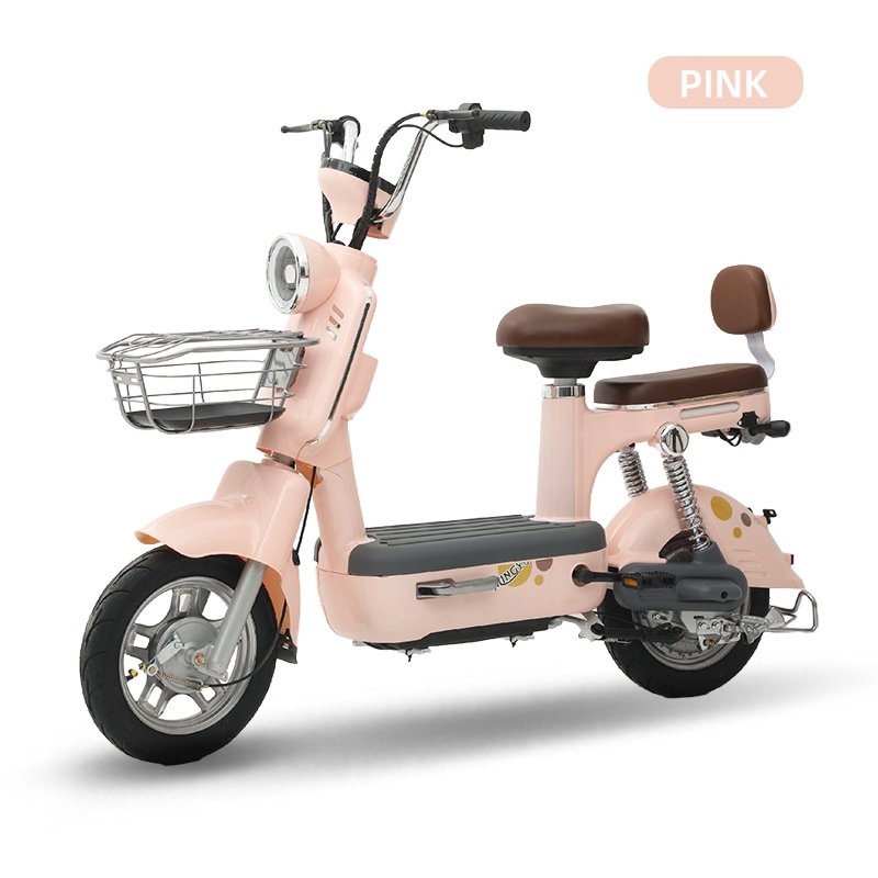 Cheap 2 seat Motorbike 350W 500W 48V battery e bike with 2 wheel electric City bike Road Ebike scooter bicycle for adult
