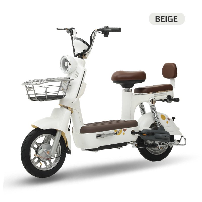 Cheap 2 seat Motorbike 350W 500W 48V battery e bike with 2 wheel electric City bike Road Ebike scooter bicycle for adult