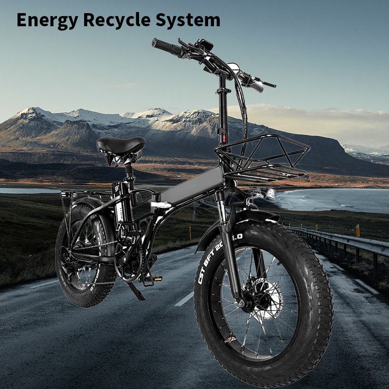 EU Warehouses 7 Speed Foldable Fat Tire 20INCH Adult Bicycle Electric Mountain Bike