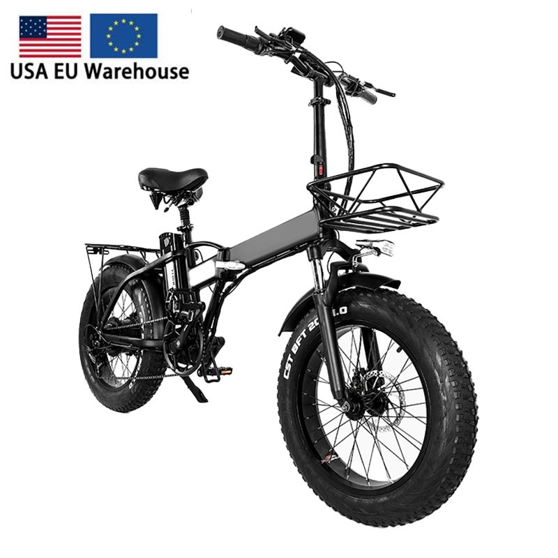 EU Warehouses 7 Speed Foldable Fat Tire 20INCH Adult Bicycle Electric Mountain Bike