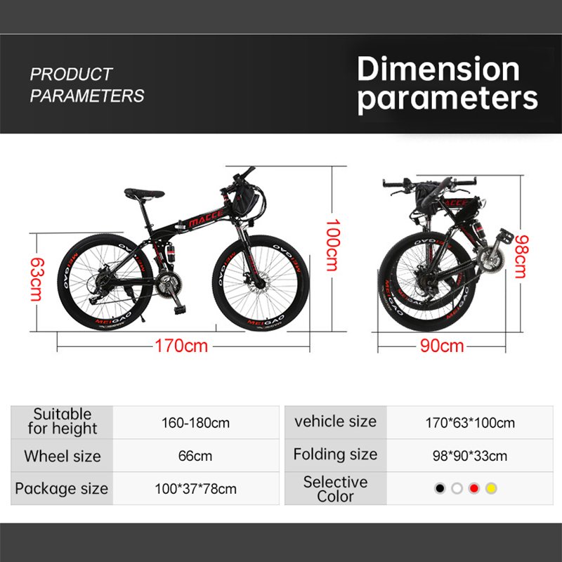 Sample Available 36v 20a Mountain Bike 21 Speed Electric Bicycle For Adult