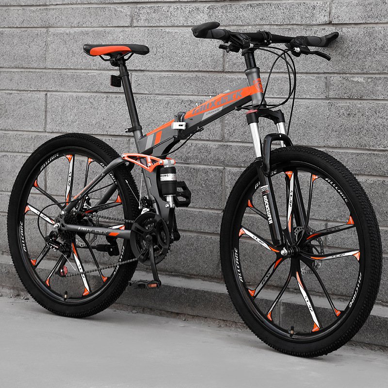 Mountain Bike 26-Inch Variable Speed Folding Shock Absorber Bicycle Bicycle Disc Brake Student Mountain Bike