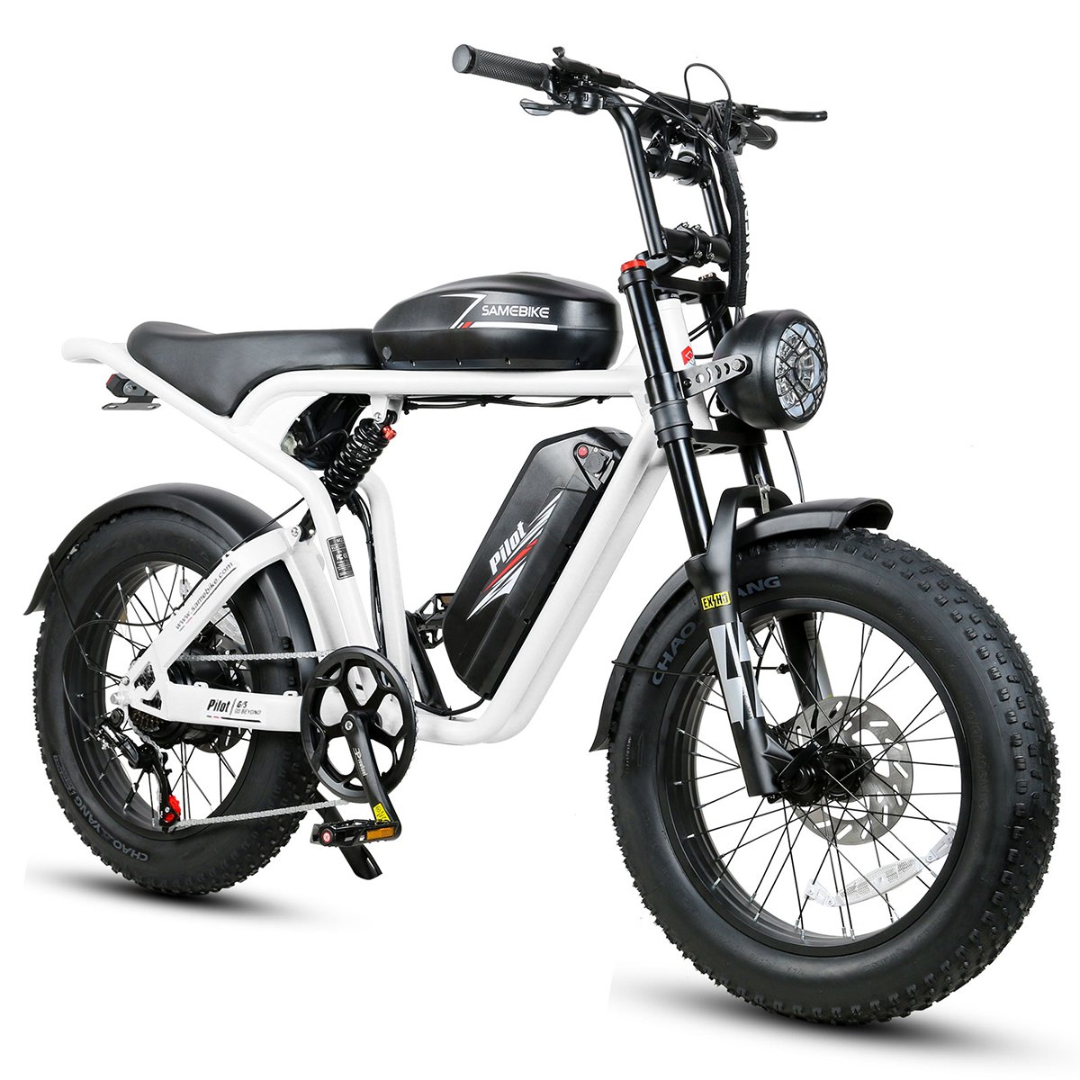 2024 Retro Style SAMEBIKE Factory 20" Aluminum Alloy 48V 32Ah Long range 1200w Fat tire ebike fat electric mountain bike