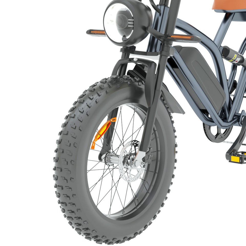 High quality 20inch fat bike tyre 48v 1000w full suspension black High Carbon Steel ebike motor off road electric bike