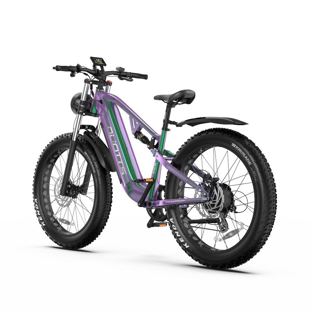 New European Stock DUOTTS E26 All-terrain Electric mountain bike Double Suspension Trail 26*4.0 Fat Tire 20AH Lithium Battery