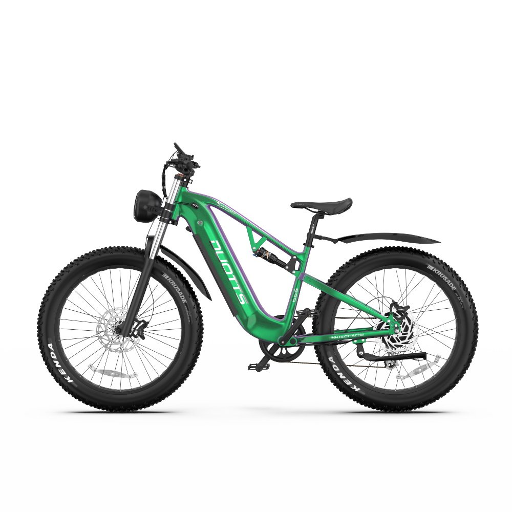 New European Stock DUOTTS E26 All-terrain Electric mountain bike Double Suspension Trail 26*4.0 Fat Tire 20AH Lithium Battery