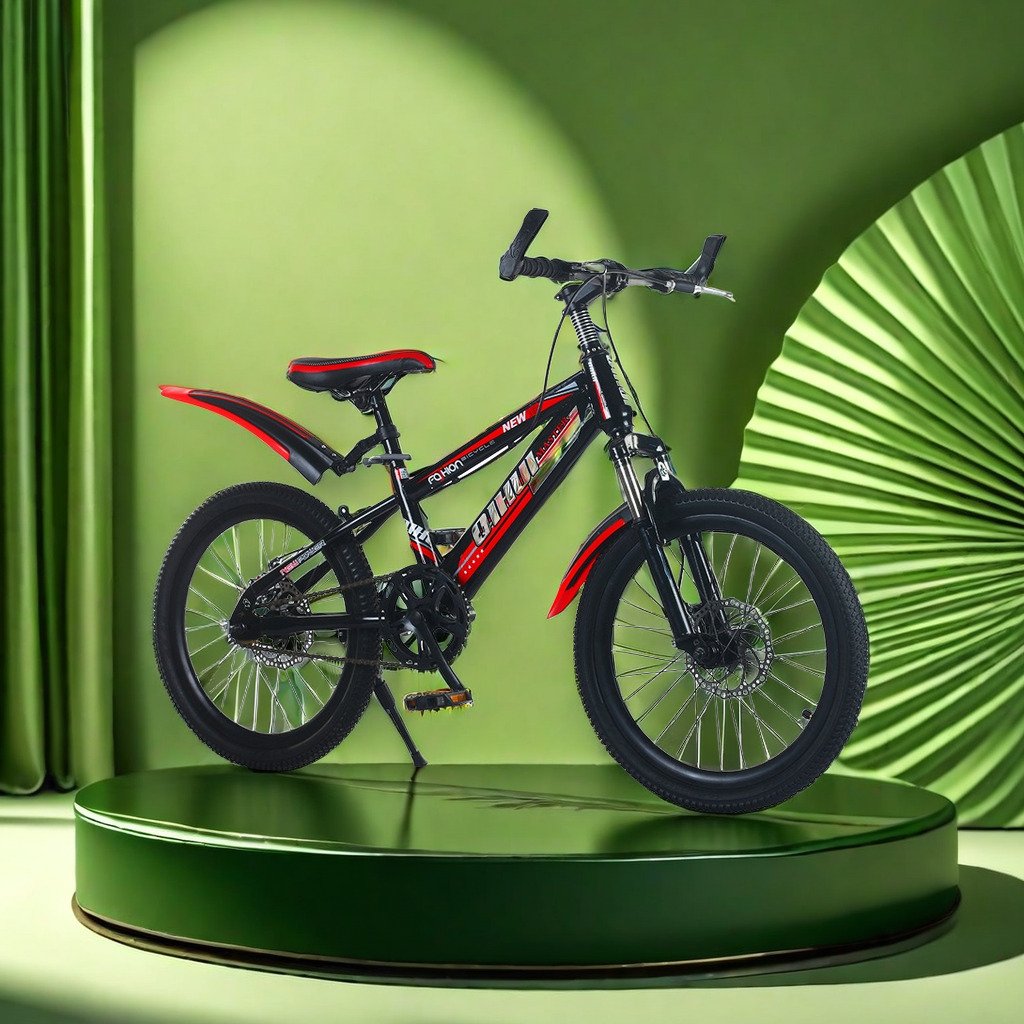 Durable Kids' 6-Speed MTB Bike Conquer All Terrains with Sizes 18" 20" and 22"