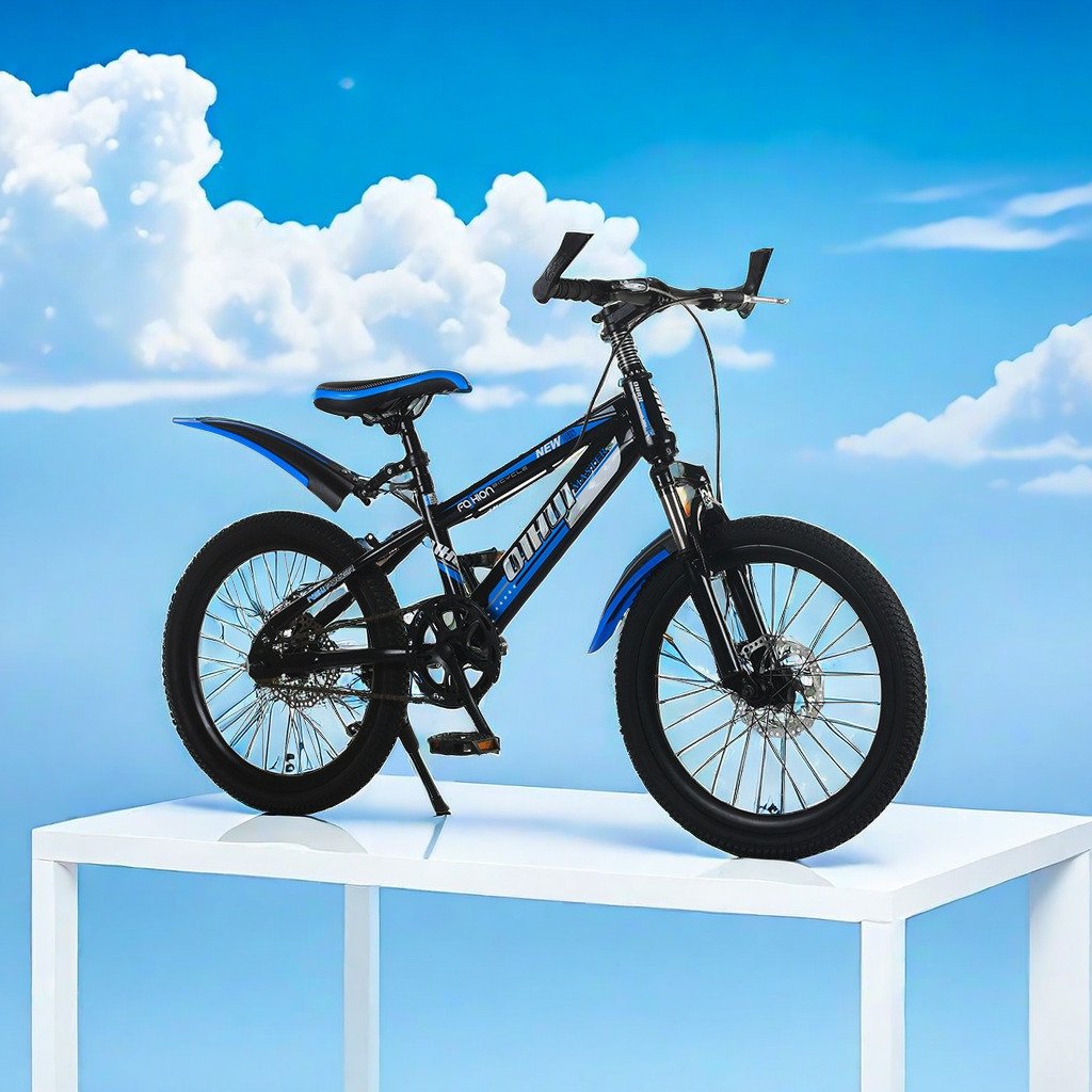 Durable Kids' 6-Speed MTB Bike Conquer All Terrains with Sizes 18" 20" and 22"